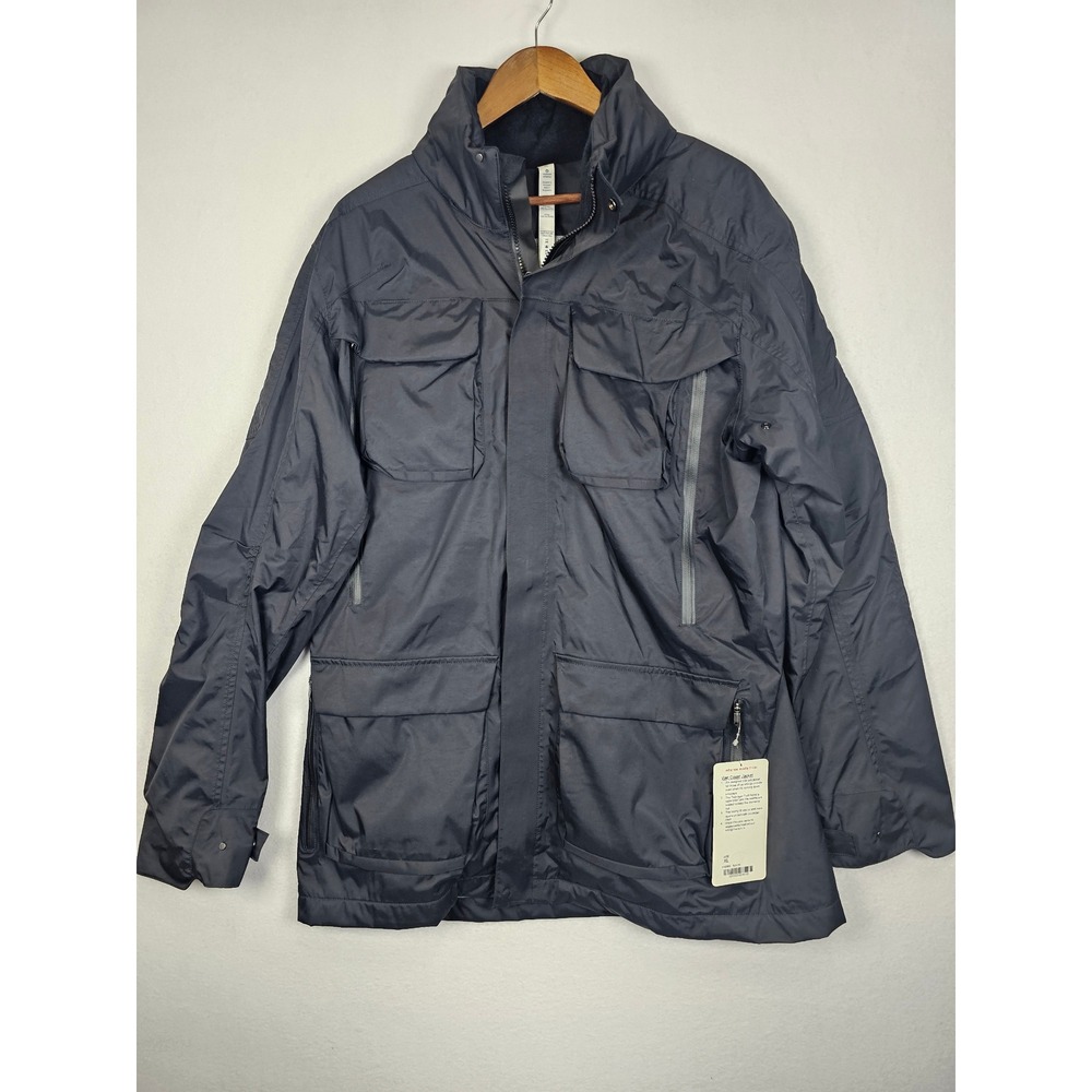 Gorpcore Lululemon Wet Coast Jacket Mens XL Black Waterproof Seam-Sealed M4236S